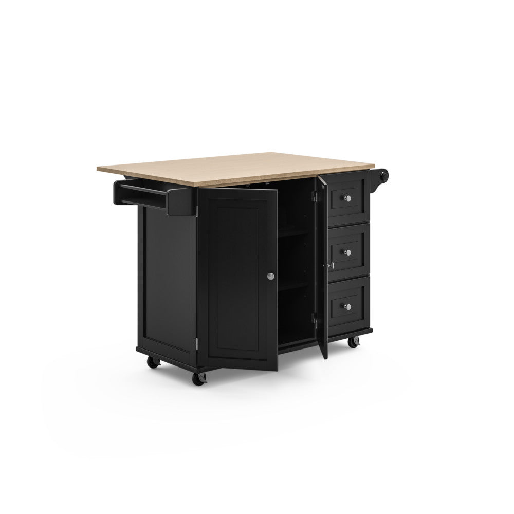 Dolly Madison Kitchen Cart - Black