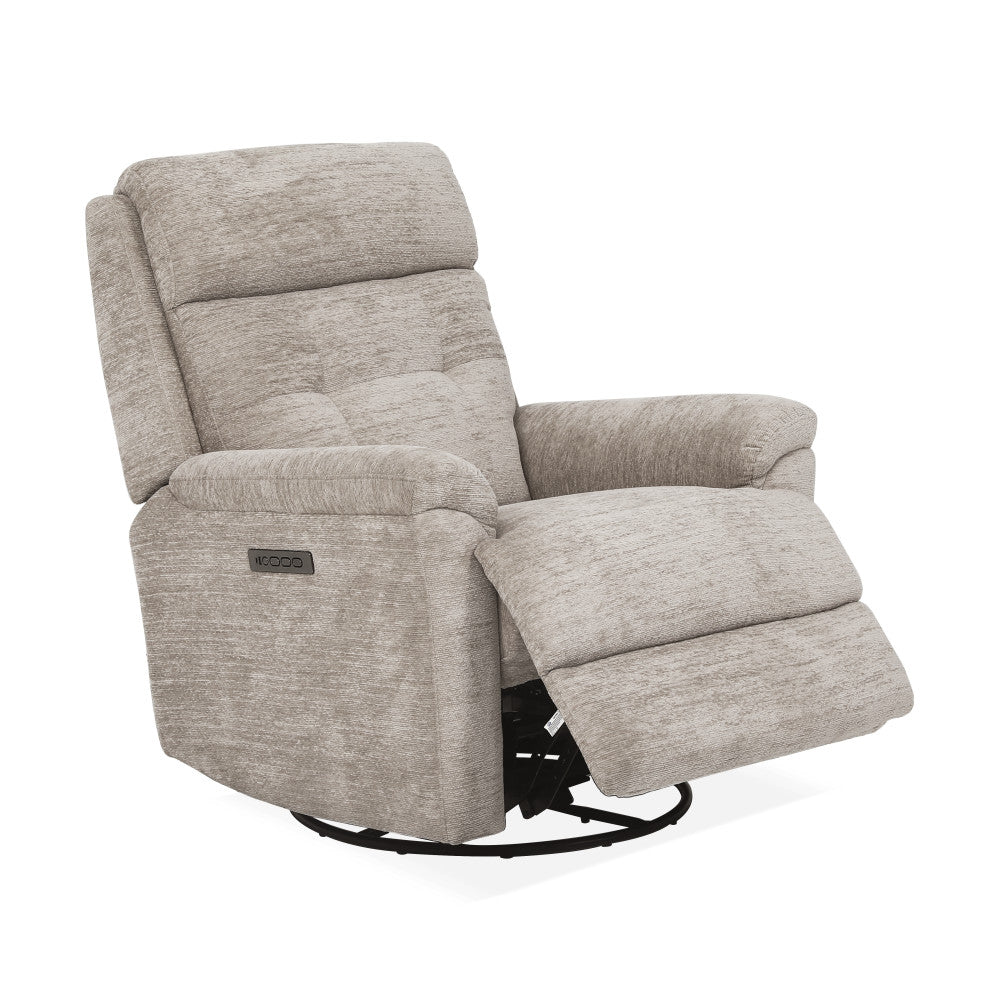 Sophisticated Perfect Match Power Swivel Gliding Recliner with Power Headrest & Lumbar - Default Title