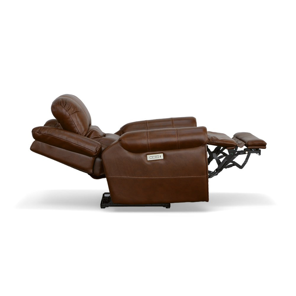 Oscar Power Recliner with Power Headrest - Leather 375-72
