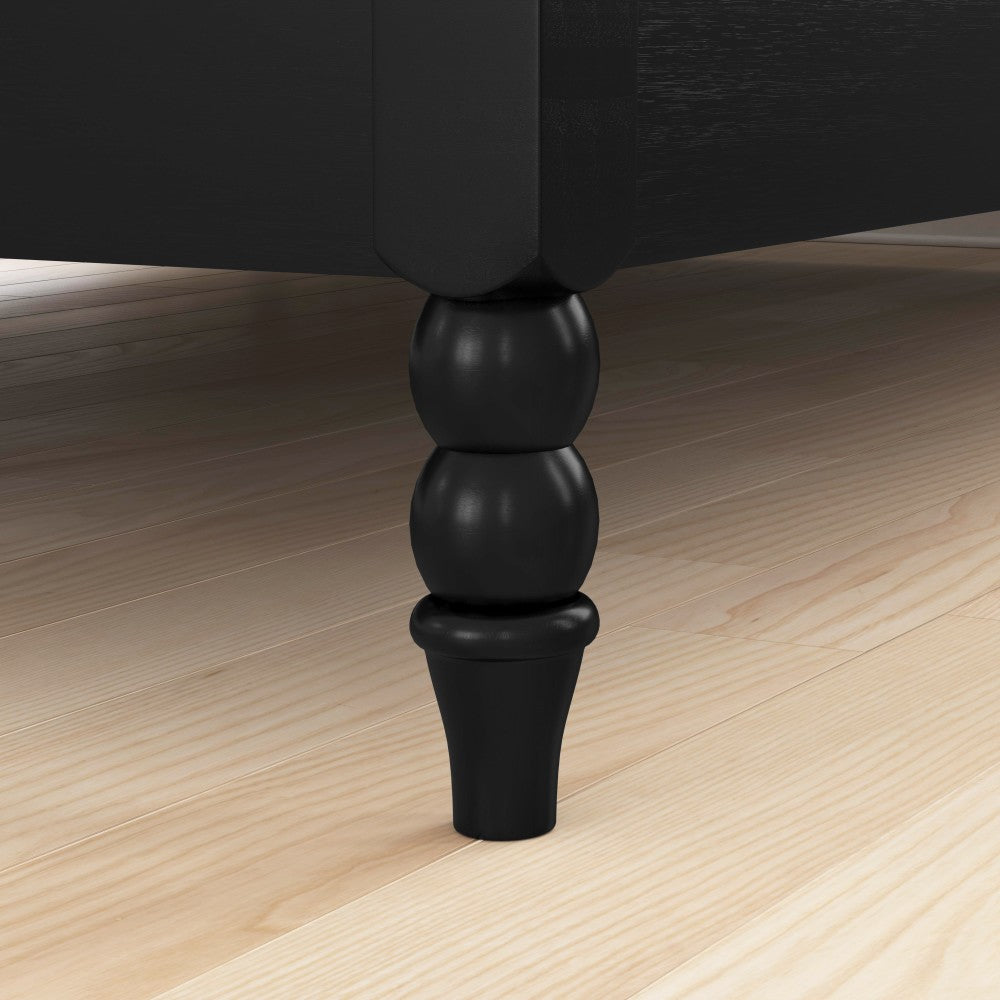 Spindle King Bed - Black