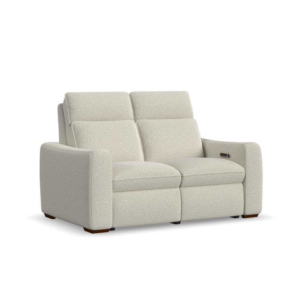 Ava Power Reclining Loveseat with Power Headrest & Lumbar - Fabric 157-81