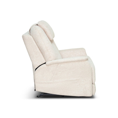 Zecliner Model 3+ Petite Power Sleep Chair with Power Headrest, Lumbar, Heat & Massage - Fabric 358-11
