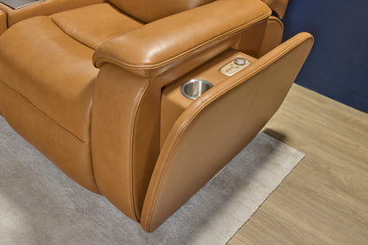 Ziggy Power Reclining Sofa with Power Headrest, Lumbar, Heat & Massage - Default Title