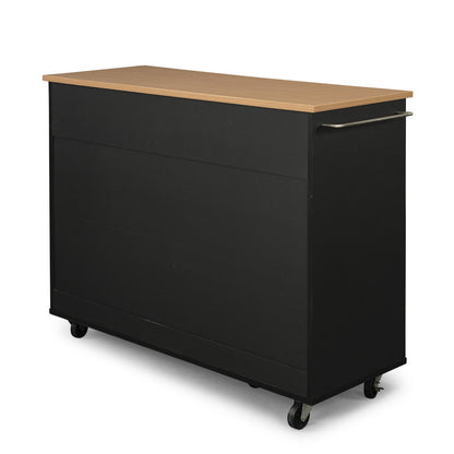 Storage Plus Kitchen Cart - Black