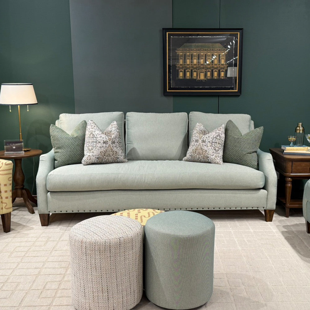 Gianna Bench Sofa - Fabric 915-20 - dropped