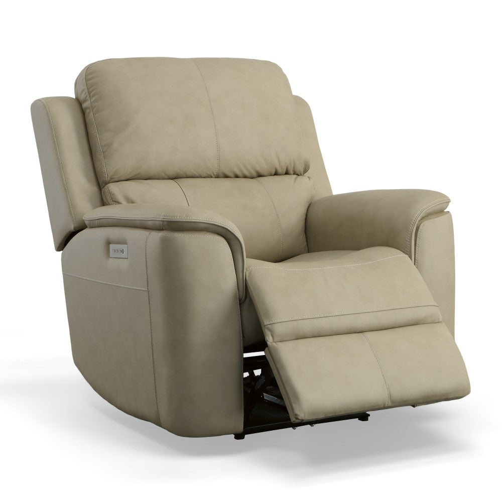 Henry Power Recliner with Power Headrest & Lumbar - Leather 946-80