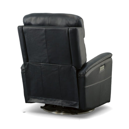 View Power Swivel Recliner with Power Headrest - Leather 050-40