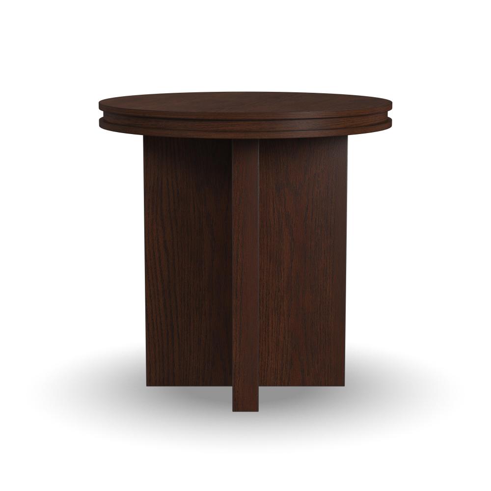 Waterfall Round End Table - Brown - 5000007786