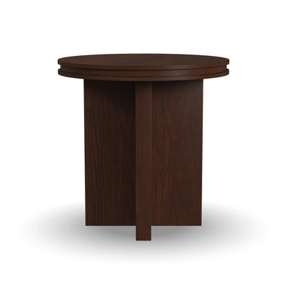 Waterfall Round End Table - Brown - 5000007786