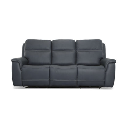 Sawyer Power Reclining Sofa with Power Headrests & Lumbar - Leather 009-42