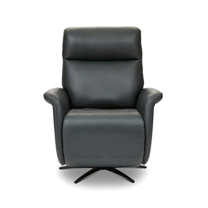 Haven Power Swivel Recliner with Power Headrest, Lumbar, Heat, Massage & Ventilation - Leather 367-40