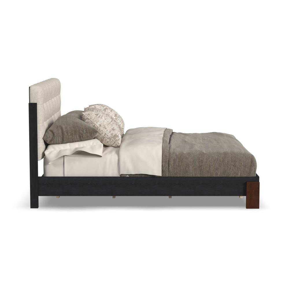 Waterfall Queen Upholstered Bed - Default Title