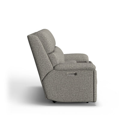 Porter Power Reclining Loveseat with Console, Power Headrests & Lumbar - Fabric 365-72