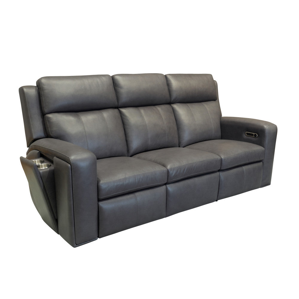 Wyatt Power Reclining Sofa with Power Headrests & Lumbar - Leather 705-02