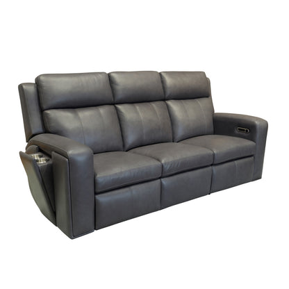 Wyatt Power Reclining Sofa with Power Headrests & Lumbar - Leather 705-02