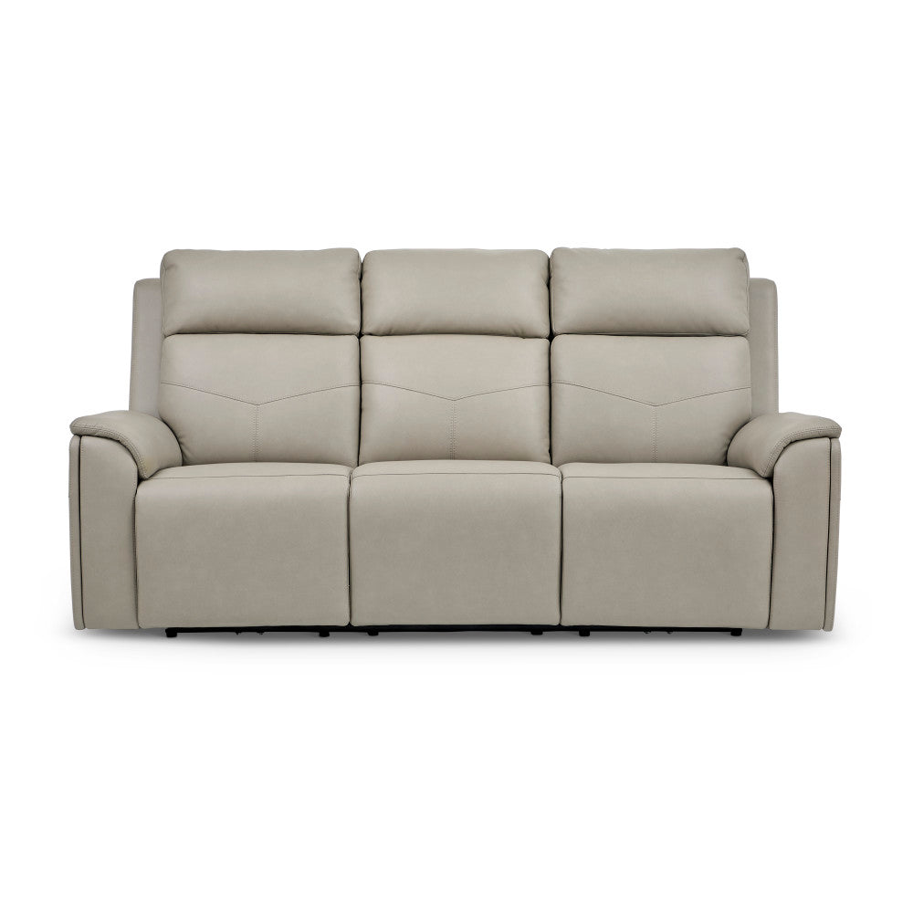 Vernon Power Reclining Sofa with Console, Power Headrest, Lumbar, Heat & Massage - Fabric 386-01