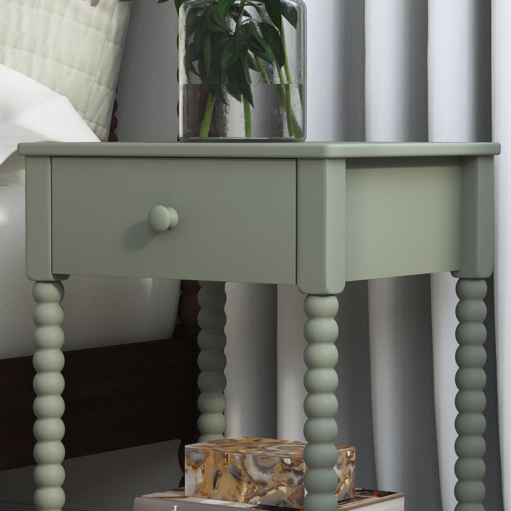 Spindle Nightstand - Green