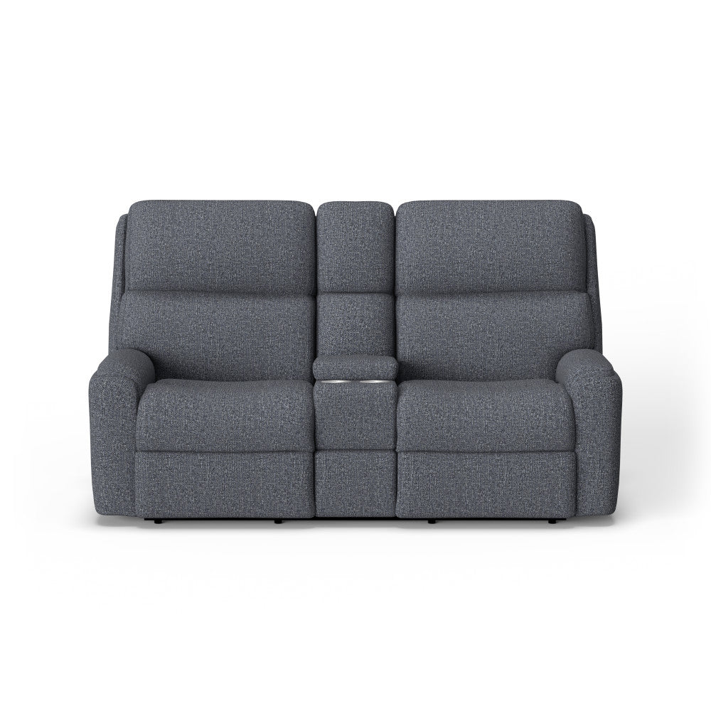 Rio Reclining Loveseat with Console - Fabric 208-40