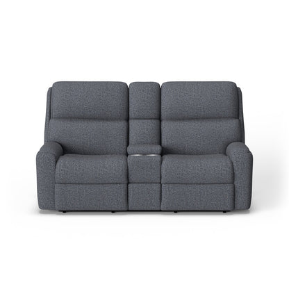Rio Reclining Loveseat with Console - Fabric 208-40