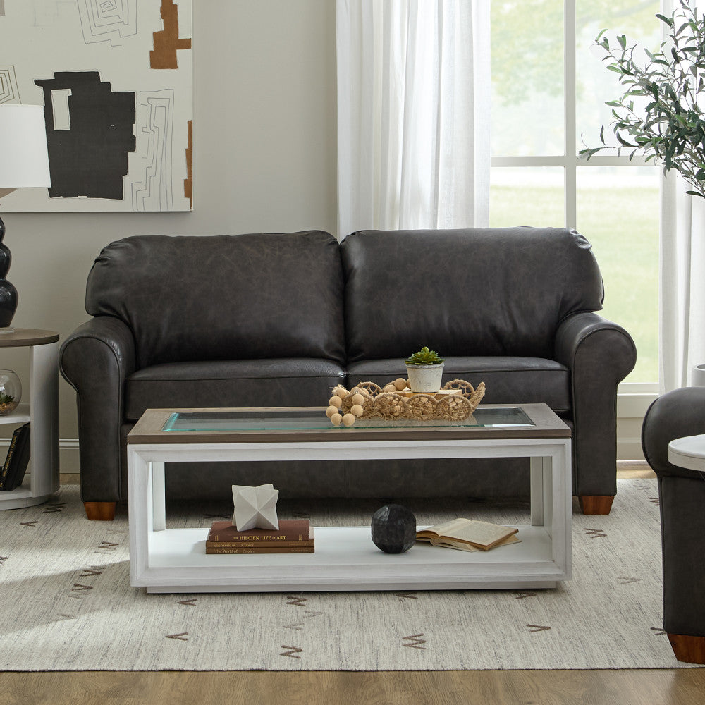 Thornton Two-Cushion Sofa - Leather 665-02