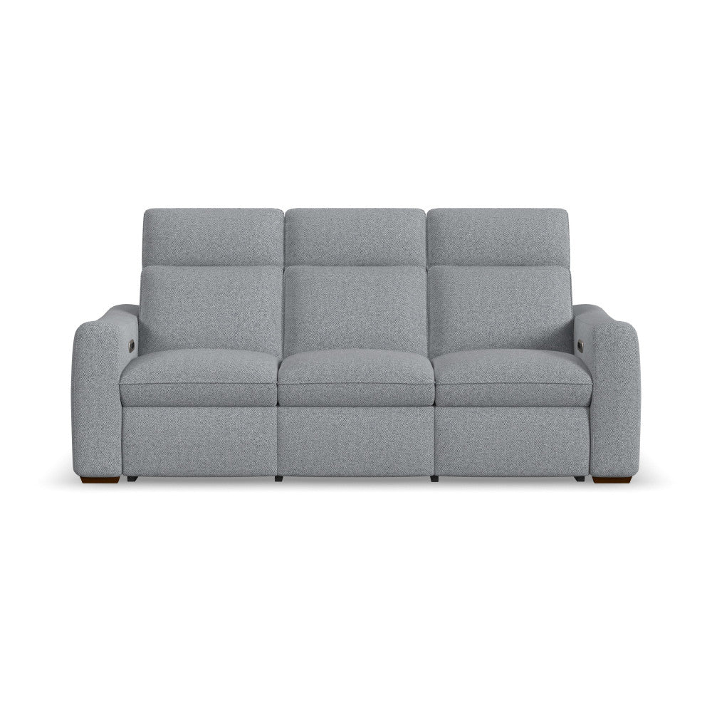 Ava Power Reclining Sofa with Power Headrest & Lumbar - Fabric 157-40