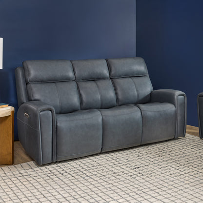 Warren Power Reclining Sofa with Console, Power Headrest & Lumbar - Default Title