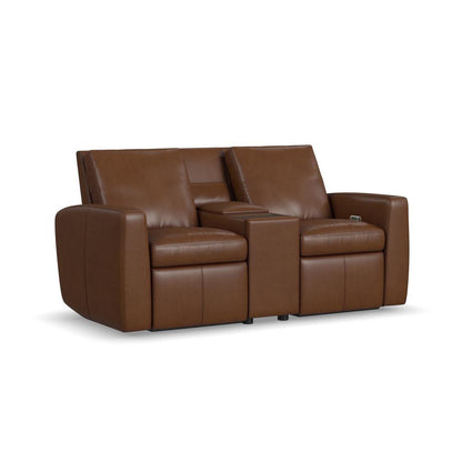 Aria Power Reclining Loveseat with Console - Default Title