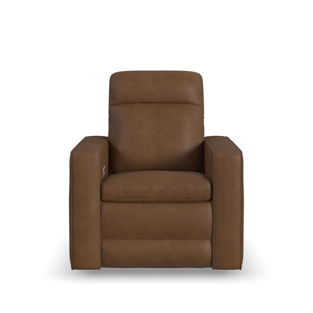 Dutch Power Swivel Gliding Recliner with Power Headrest, Lumbar, Heat & Massage - Leather 562-80