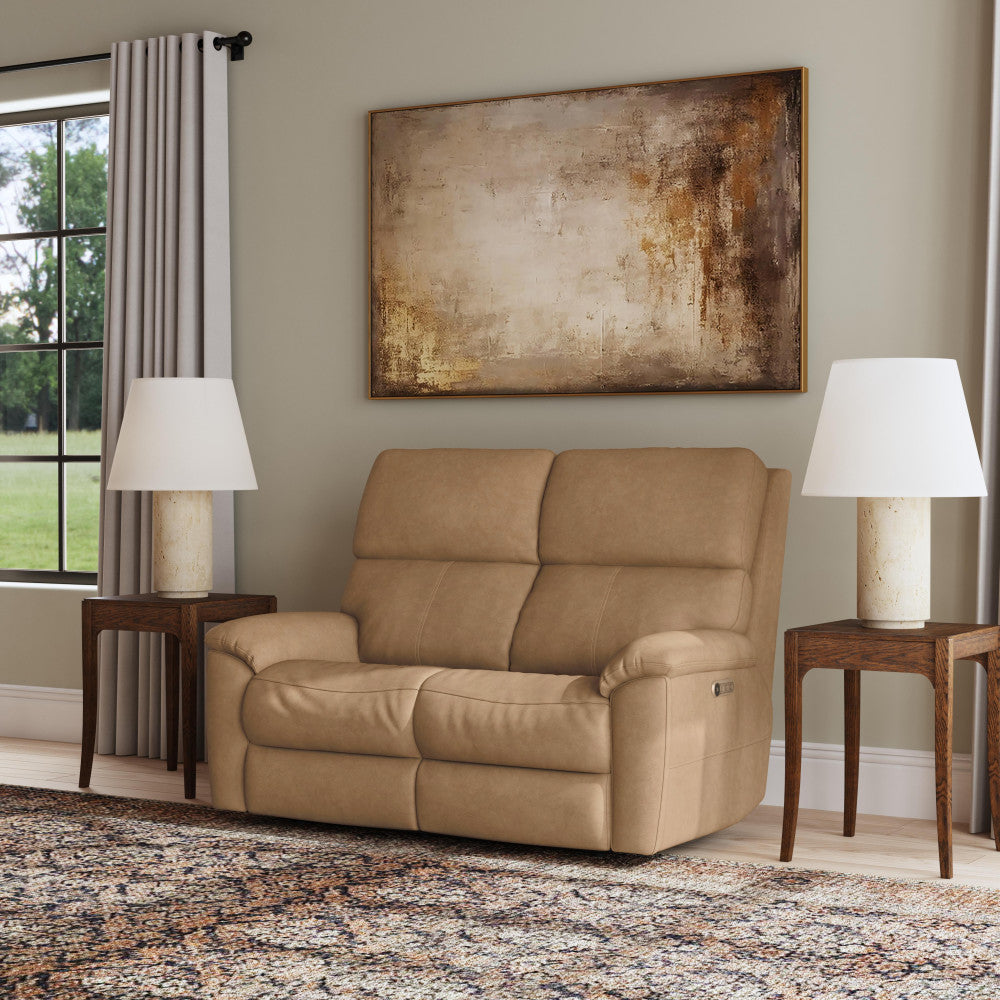 Porter Power Reclining Loveseat with Power Headrest & Lumbar - Leather 577-82