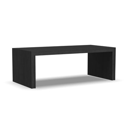 Waterfall Rectangular Coffee Table - Black
