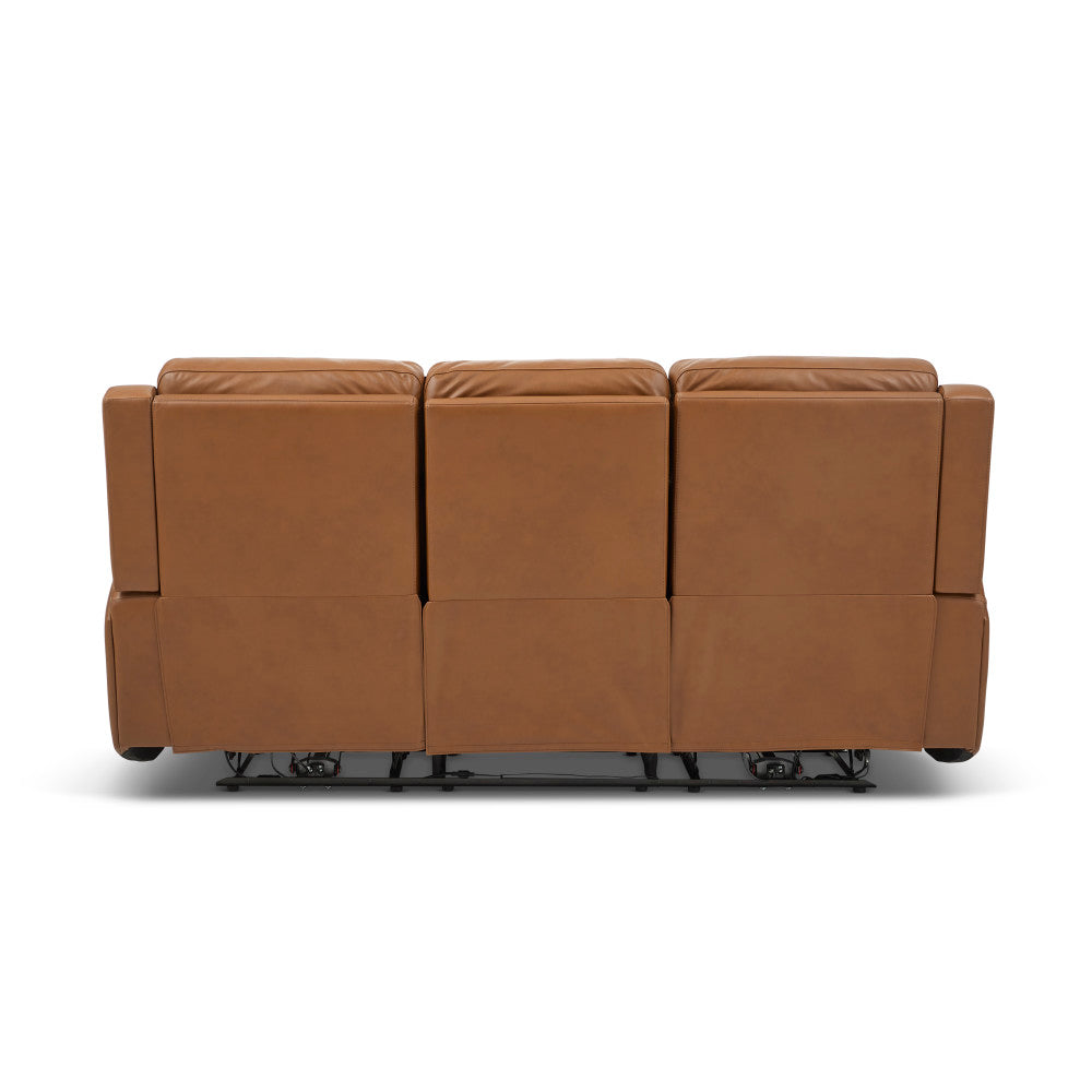 Wyatt Power Reclining Sofa with Power Headrests & Lumbar - Leather 705-72