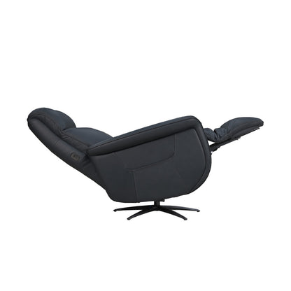 Haven Power Swivel Recliner with Power Headrest, Lumbar, Heat, Massage & Ventilation - Leather 367-40