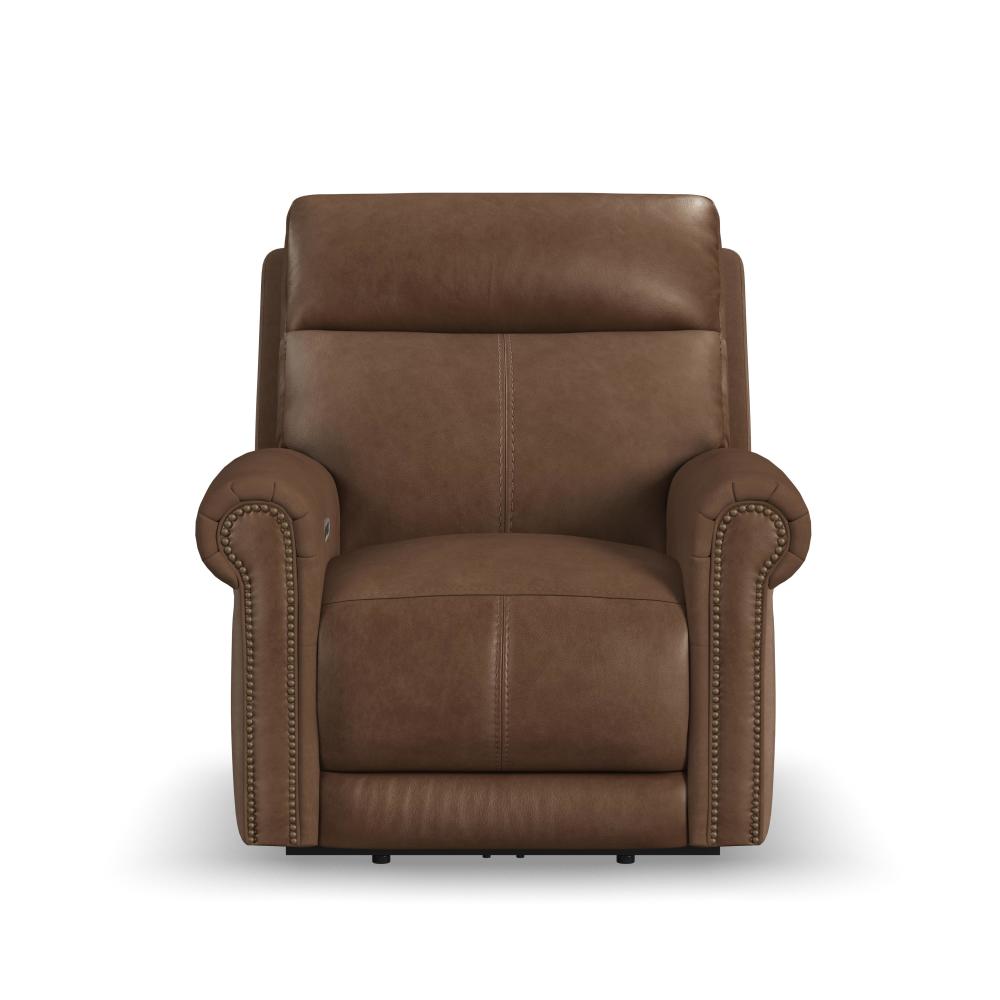 Alexander Power Recliner with Power Headrest & Lumbar - Leather 706-71