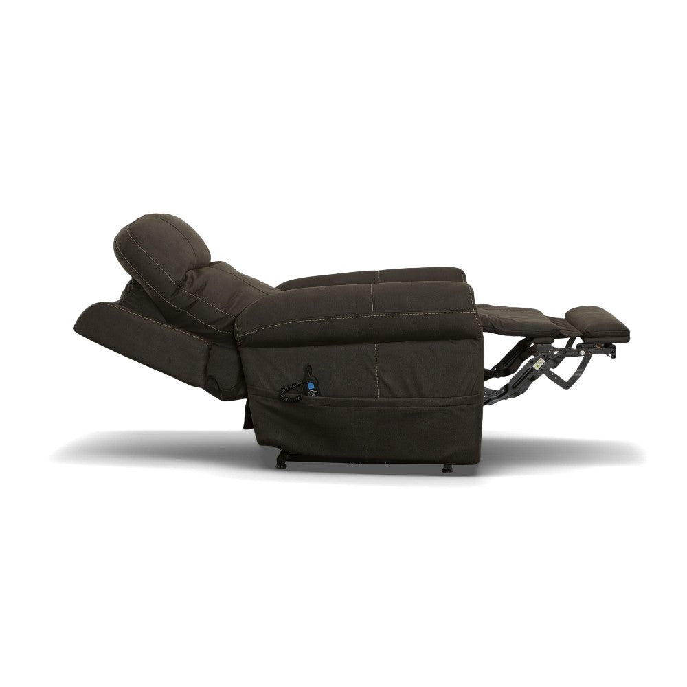 Jenkins Power Lift Recliner with Right-Hand Control & Power Headrest - Brown