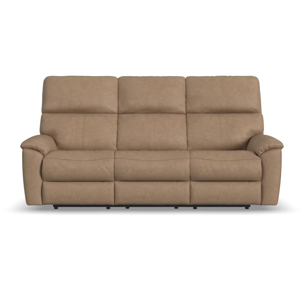 Porter Power Reclining Sofa with Console, Power Headrest, & Lumbar - Leather 577-82
