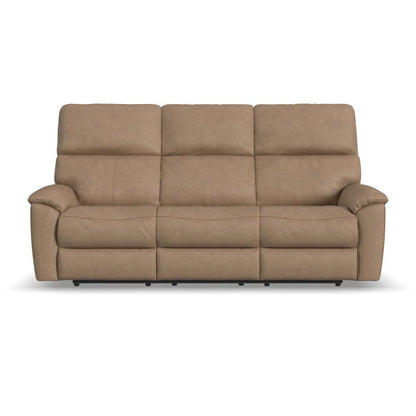 Porter Power Reclining Sofa with Console, Power Headrest, & Lumbar - Leather 577-82