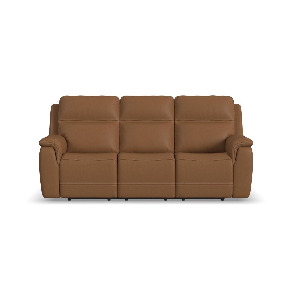 Sawyer Power Reclining Sofa with Power Headrests & Lumbar - Leather 727-73