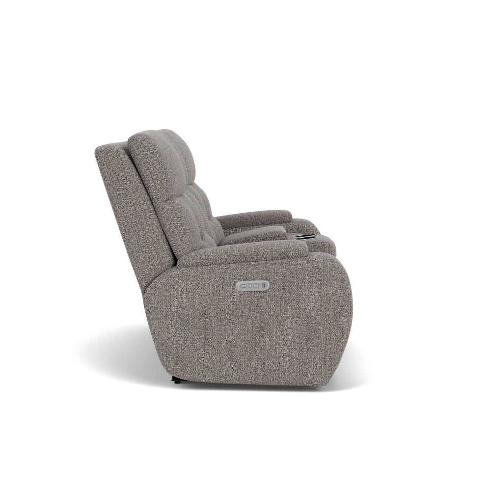 Strait Power Recliner with Power Headrest & Lumbar - Default Title