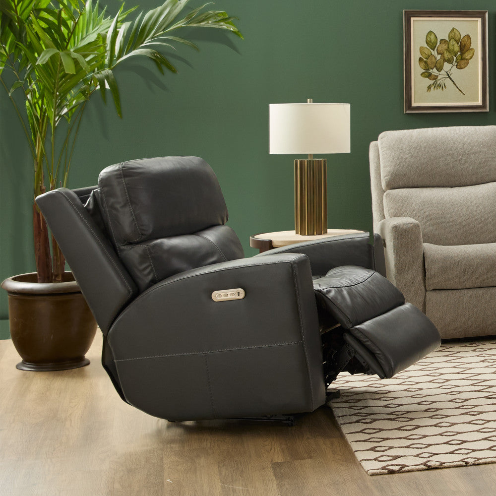Score Power Recliner with Power Headrest & Lumbar - Leather 654-70