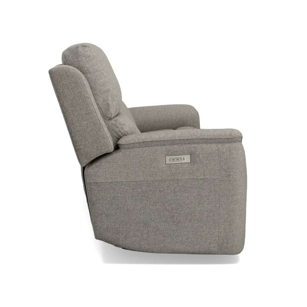 Henry Power Reclining Sofa with Power Headrests & Lumbar - Fabric 425-01