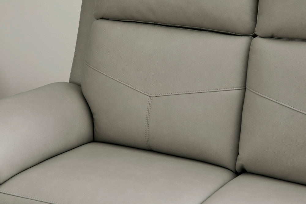 Vernon Power Reclining Sofa with Console, Power Headrest, Lumbar, Heat & Massage - Fabric 386-01