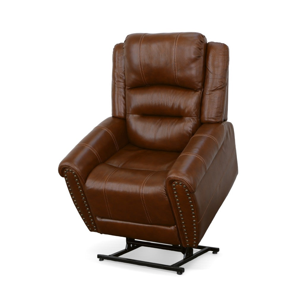 Oscar Power Lift Recliner with Right-Hand Control & Power Headrest - Leather 375-72