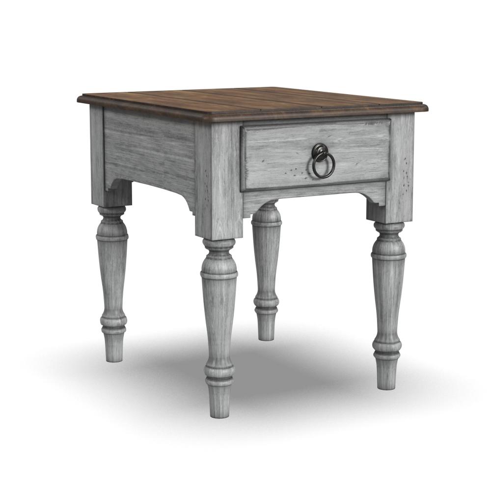 Plymouth End Table - Gray, Brown - 5000003396