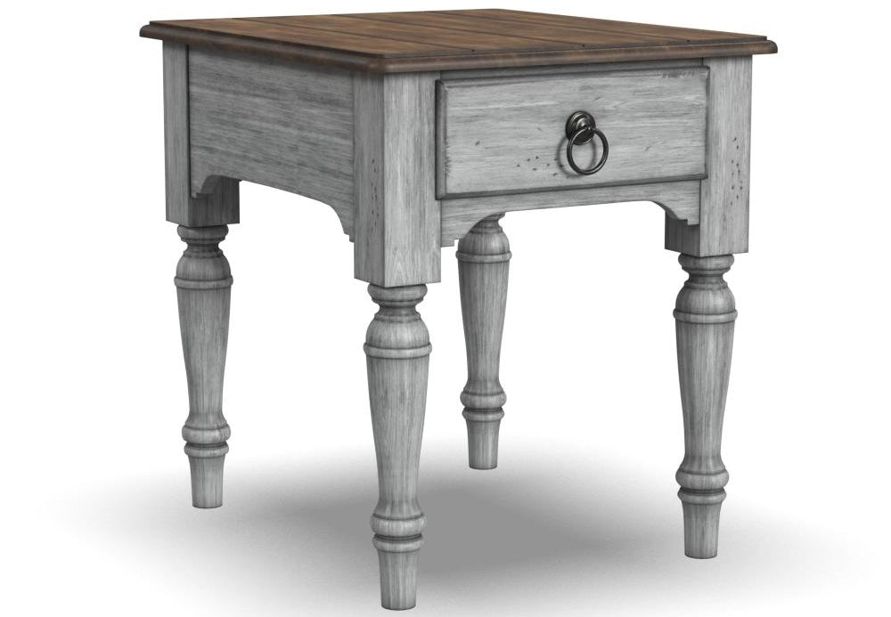Plymouth End Table - Gray, Brown - 5000003396