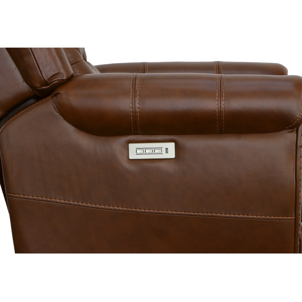 Oscar Power Recliner with Power Headrest - Leather 375-72