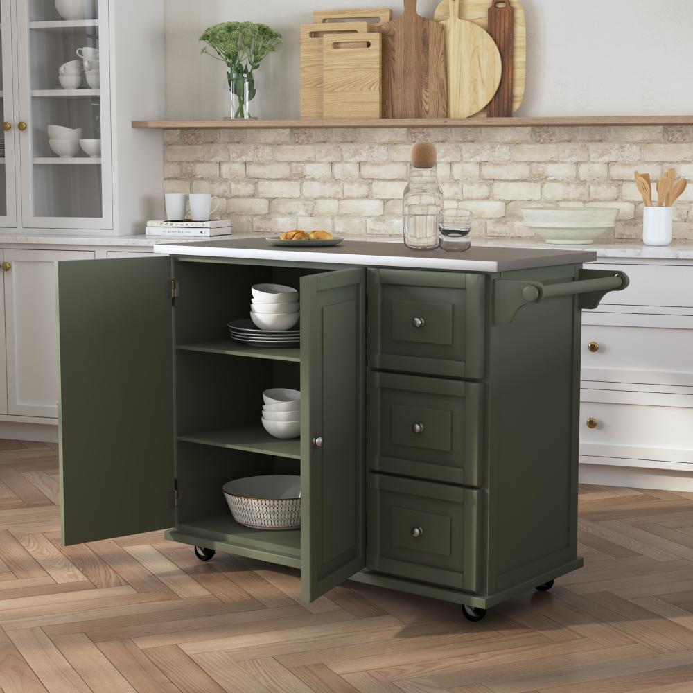 Dolly Madison Kitchen Cart - Green