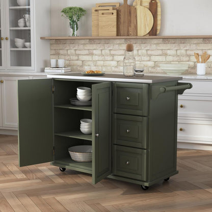 Dolly Madison Kitchen Cart - Green