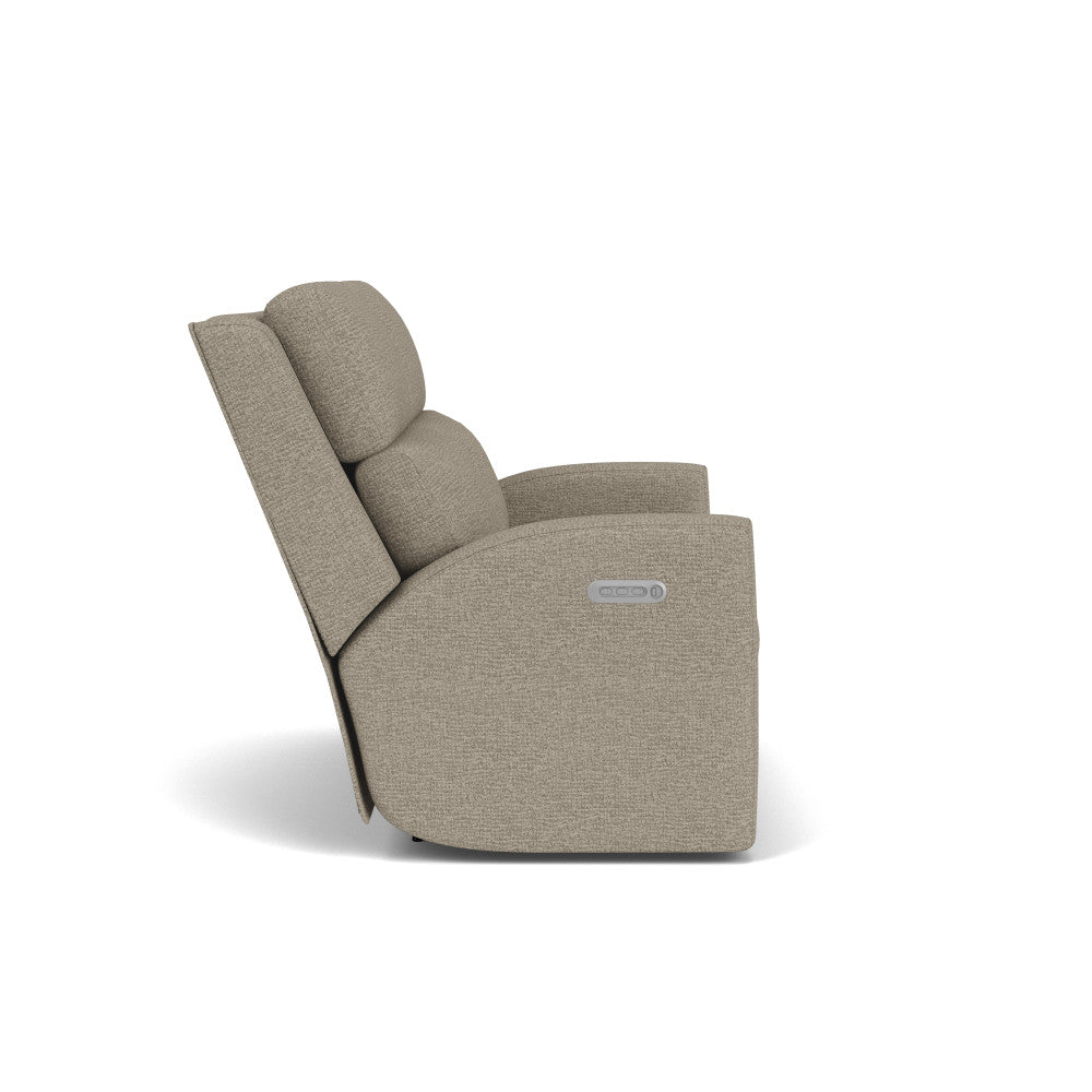 Score Power Reclining Loveseat with Power Headrests & Lumbar - Fabric 076-11
