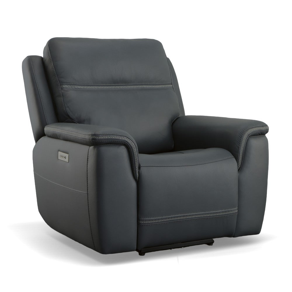 Sawyer Power Recliner with Power Headrest & Lumbar - Leather 009-42