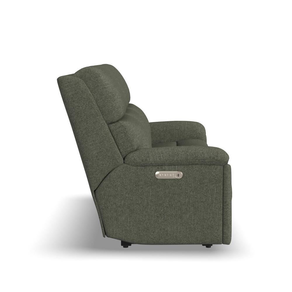 Porter Power Reclining Sofa with Console, Power Headrest, & Lumbar - Fabric 365-72